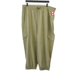 Spanx Tuscan Olive Petite Out Of Office Cargo Jogger Pants Size 3X 50638Q